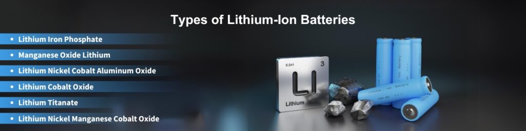 Types of Lithium io batteries