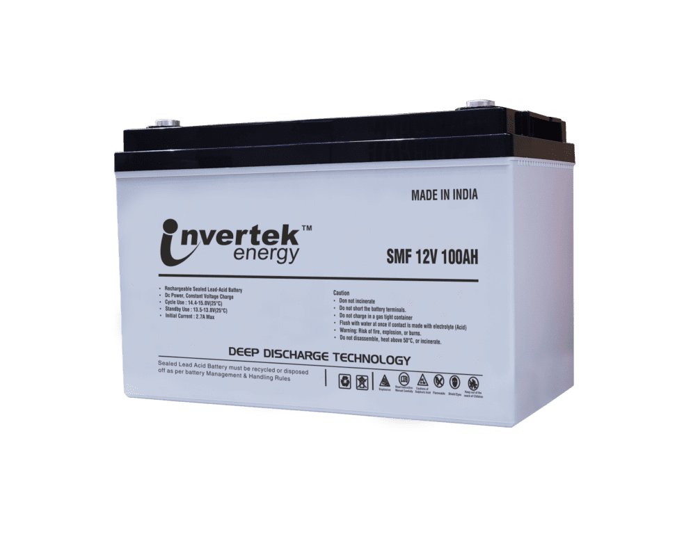 Invertek energy Sealed Maintenance Free (SMF) Battery - 100Ah