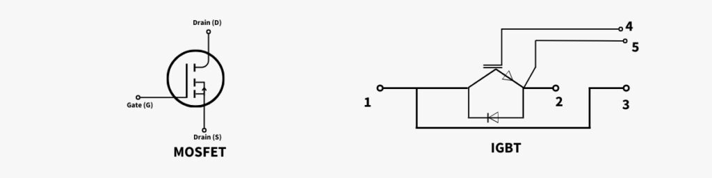 IGBT vs MOSFET Circuit