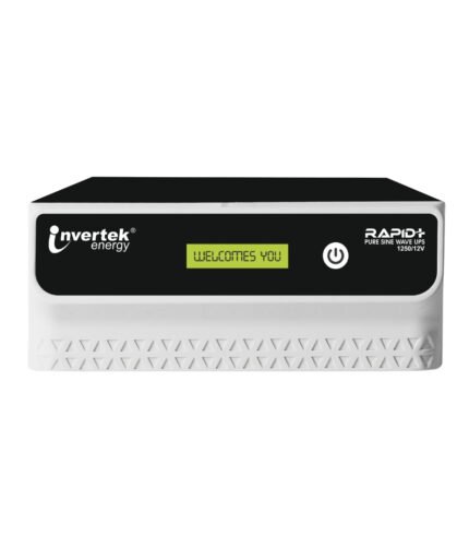 Invertek Rapid+ 1250/12V 1050VA pure sine wave home UPS front view