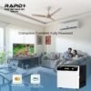 Solar inverter with lithium battery backup