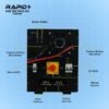 Solar inverter with lithium battery backup