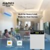 Solar inverter with lithium battery backup